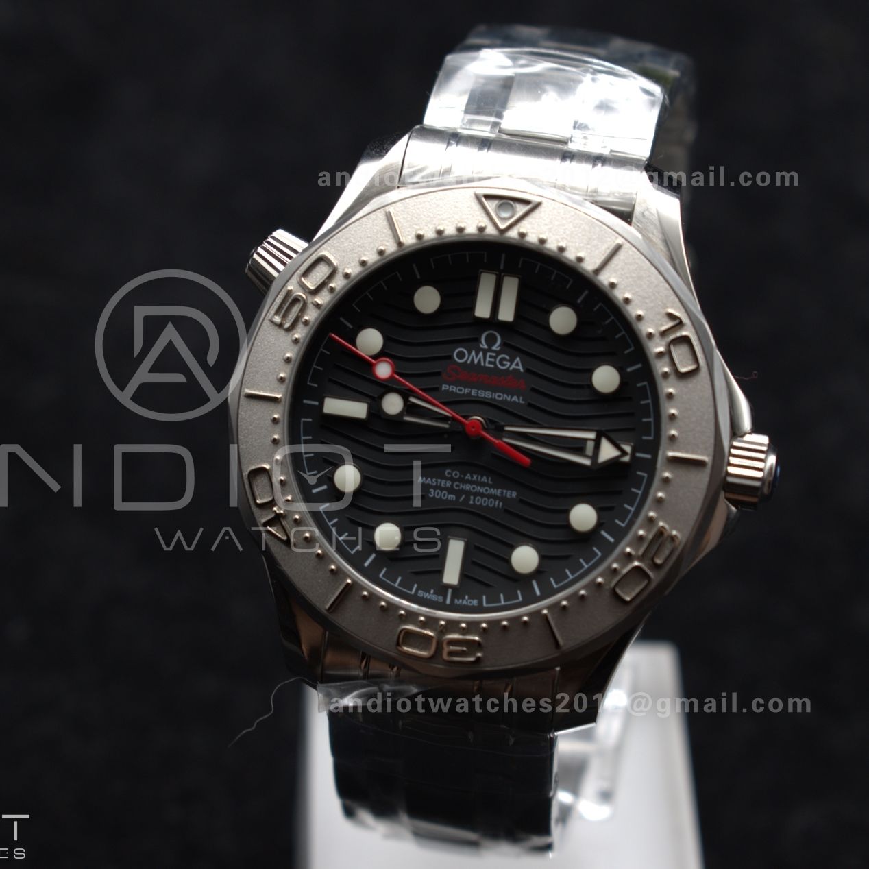 Seamaster Diver 300M Nekton VSF 1:1 Best Edition Black Dial on SS Bracelet A8806